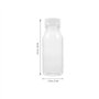 Angoily 10 Pièces 200Ml Vide Bouteilles de Lait en Plastique avec des Couvercles Boire du Jus De Boissons Transparent Conteneur 