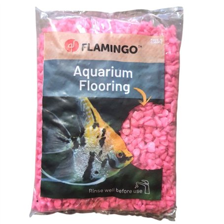 Flamingo - Gravier neon rose 1 kg pour aquarium - FL-400430