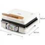 Gaufrier - DOMO - DO9280W - 1520 W - 2 gaufres XL - Blanc