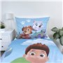 Jerry Fabrics Parure de lit pour enfant Paw Patrol Ryder Chase Marshall Rubble Skye Everest Liberty Chiens Animaux Couette 140 x