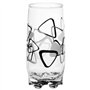 Glasmark KROSNO 1992 Lot De 6 Verres À Cocktail En Verre Transparent Haute Brillance Jus Eau Soda Restaurant Bar 350 ml Motif Tr