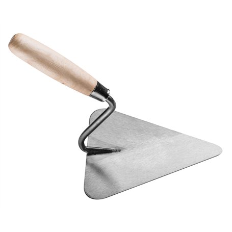 HARDY Spatule triangulaire pour maçonnerie Plâtrage Lisse Plâtre Colle Outils Poignée Construction en bois Rénovation Travaux de