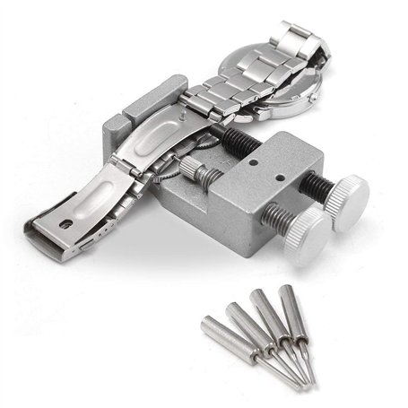 LLF Kit d'outils de réparation de bracelet de montre en métal avec 4 broches supplémentaires