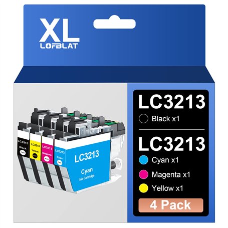 LOFBLAT LC3213 LC-3213 XL Cartouches d'encre Compatible pour Brother LC3213 LC-3213 LC3211 pour Brother MFC-J491DW MFC-J497DW DC
