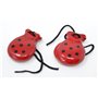 Castagnettes 1 paire de petits CASTANETS ESPAGNOLS 6 cm (2-6) bois de pin naturel TAILLE pour les plus petits