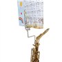 BYUTFA Saxophone Music Stand Saxophone Marchings Lyre Portable Music Stand Sax Clamp-on Clip Holder Lyre Marchings Music Clip po