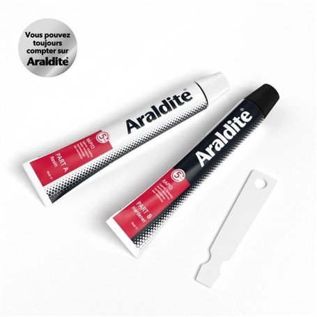 Colle - ARALDITE - RAPID TUBES 2X15ML - Haute performance - Prise rapide - Convient pour plusieurs matériaux
