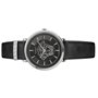 VERSACE Montre bracelet V Circle pour femme en cuir noir VE81026 19