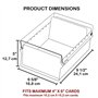 Acrimet Boîte à Fiches Organisateur 4'' x 6’', Base en Métal Robuste (Index AZ et un Séparateur Plastique Inclus) (Base Blanche 