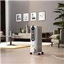 Radiateur bain d'huile - DELONGHI - 1500 W - Jusqu'a 45 m2 - Mobile - Fonction anti-gel - Gris