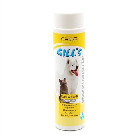 Croci Gill'S - Shampoing Sec en Poudre pour Chiens et Chats