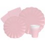 Ciao-Kit Table Fête Party Flower Shape 24 personnes (112 pcs: assiettes