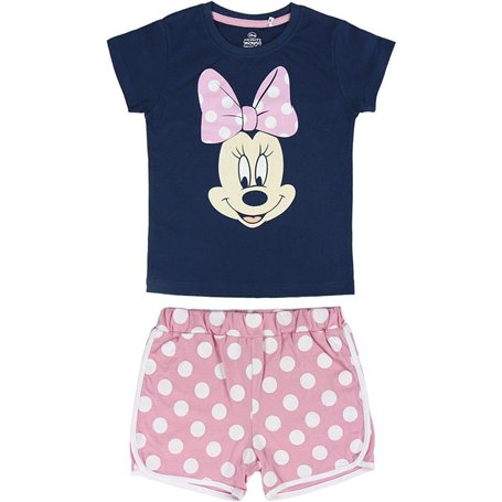 CERDÁ LIFE'S LITTLE MOMENTS 2200003728_T03A Short Fille | Pyjama Court Minnie Mouse-Couleur Rose-Licence Officielle Disney