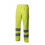 VELILLA 303006 Pantalon multipoches haute visibilité Jaune fluo Taille M