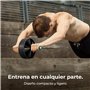 Cecotec Roue abdominale Small Fitness DrumFit AB Wheel, entraînement fonctionnel, poignées antidérapantes ComfortFit & SweatProo
