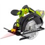 Scie circulaire sans fil - FIELDMANN - 20V - 165 mm - Guidage laser - Batterie et chargeur non inclus