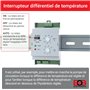 ELEKTROBOCK RJ402 Interrupteur différentiel de température | pour Pompe de Circulation et système Solaire - Rail DIN - avec 2 ca