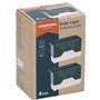 Grundig Lampe Solair Exterieur Pack de 4 - Lumiere Solaire Exterieur pour Terrasse et Clôture - Lumière Blanche Chaude Ambiante 