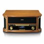 Lenco TCD-2571 Tourne-Disque pour Vinyle - Tourne-Disque Bluetooth avec Haut-Parleur - Radio Dab+ - Lecteur CD - Platine Cassett
