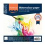 Florence Papier Aquarelle Lisse - 21 x 21 cm - Blanc - 100 feuilles - 300 g/m² - Sketchbook pour le Dessin