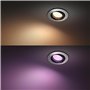 Philips Hue White & Color Ambiance Centura downlights ronds 1 pack, plafonniers à intensité variable, contrôle intelligent de la