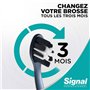 Signal Professionnel – Brosse à Dents Expert Gencives + Charbon – Extra souple, douce pour les gencives, 4x moins de pression – 