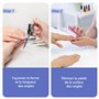 Set de 4 Brosses à Ongles à Manche, Brosses de Nettoyage pour Ongles, Brosse Manuelle Ergonomique pour Soins des Ongles, Nettoya
