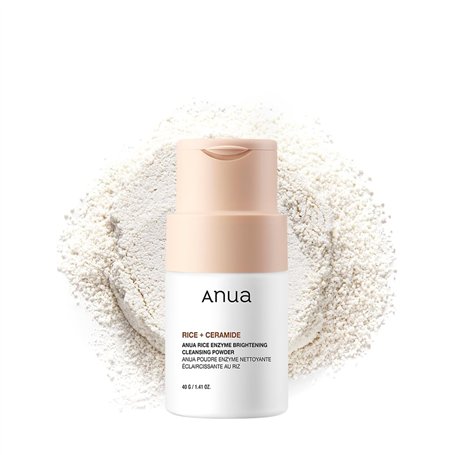ANUA Rice Enzyme Brightening Cleansing Powder Masque de riz en céramique nettoyant pour le visage pour peau éclaircissante et éc