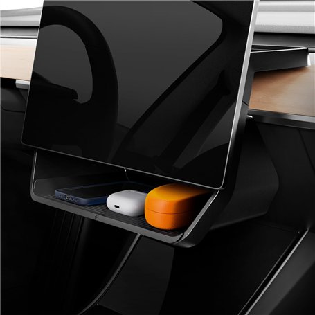 Spigen Tesla Model Y (~2024) Model 3 (2021-2023) sous Écran Plateau de Rangement pour Console Centrale Organisateur Accessoires