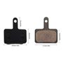2 Paires de Plaquettes de Frein VTT pour pour Shimano B01S MT200 M400 MT500 M315 ~ M525 Acera Alivio Deore/Orion Auriga Pro Pads