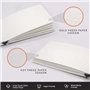 ETCHR A4 Carnet de croquis - Presse à chaud Carnet de croquis pour supports mixtes - Couverture rigide Bloc à dessin Carnet de c