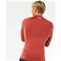 T-Shirt de Bain Rip Curl Waves Upf Perf L/S Rouge Surf