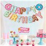 Donuts Guirlande Happy Birthday Kit de Bannière d'anniversaire Happy Birthday Banner pour Filles G