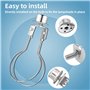 XZEIT Adaptateur d'abat-Jour à Clipser, Adaptateur à Clip pour Ampoule d'abat-Jour avec Embout, Support d'abat-Jour pour Ampoule