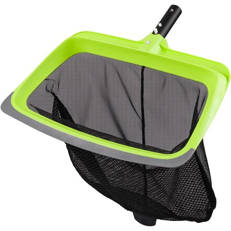 GSTgp Épuisette de fond de piscine - Lame en caoutchouc et cadre renforcé - Double couche