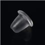 100pcs Clair Boucles d'oreille en Silicone Boucles d'oreilles Bouchons sécurité Balle Embrayage Remplacement Fournitures de Bric