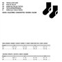 Chaussettes de Sport Nike SX7664 010 Noir 3 paires