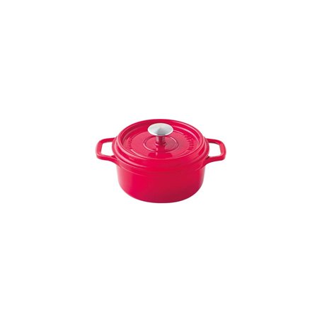 Invicta 402200 Cocotte Ronde - 20 cm - Fonte Emaillée - Rubis