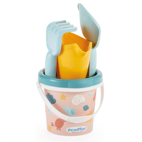 Jouets Ecoiffier - 306 - Seau garni décor Pacifique 12 cm - Jeux Plein air - Jeux plage - Jeux enfants - A partir de 12 mois - F