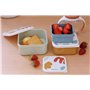 BÉABA, Set 3 Boîtes à goûter Bébé et Enfant, Idéal Maternelle Ecole Crèche Sport, Compact, Ouverture et Nettoyage Facile, Compat
