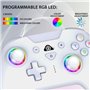 Manette sans fil - SUBSONIC - Switch 2 / Switch - LEDs programmables - Vibrations - Gyroscope - Blanc
