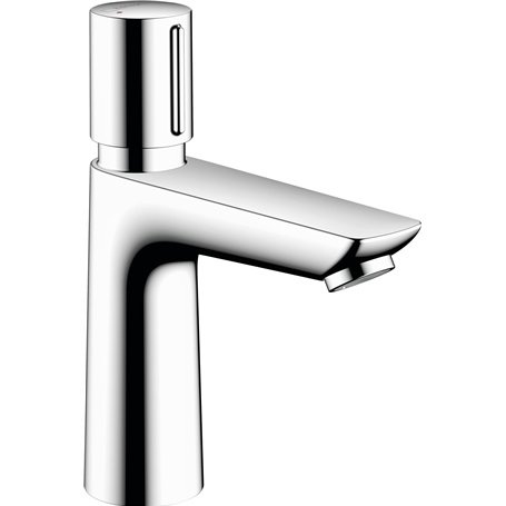 hansgrohe Talis E Mitigeur de salle de bain à fermeture automatique avec bec verseur Hauteur 110 mm Robinet de salle de bain Fer