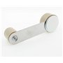 Butoir Butée Bloque-Porte Chromé - Type Pivotant - Monté sur le Sol - Beige - par Lifeswonderful