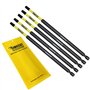 5 x SabreCut SCRSQ1152_5 Jeu d'embouts de tournevis à percussion magnétique carrés 152 mm SQ1 à une extrémité robuste compatible