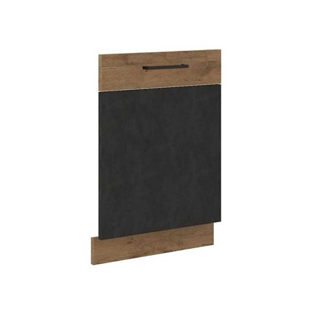 ROCK - Porte habillage lave-vaisselle - 60cm - Chene Lancelot et gris matera - CUISINIER