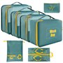 AiQInu Rangement Valise Lot de 7 Imperméable Organisateur de Voyage Packing Cubes Organiseur