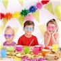 SULOLI 20 Paires Lunettes en Forme de Cœur/Étoile Sans Monture -Lunettes de Fête Mignon-Lunettes de Soleil Couleur de Bonbons po