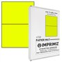 50 étiquettes autocollantes Jaune Fluo de 148