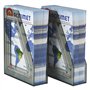 Acrimet Porte-Revues, Support Durable, Organisateur pour Dossiers pour Bureau (Plastique) (Couleur Gris Fumé) (Lot de 2)
