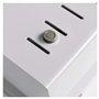 Acrimet Boîte à Fiches Organisateur 3'' x 5’', Base en Métal Robuste (Index AZ et un Séparateur Plastique Inclus) (Base Blanche 